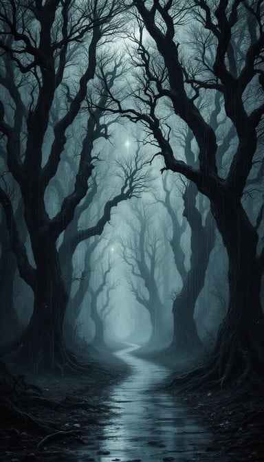 Misty Forest Path