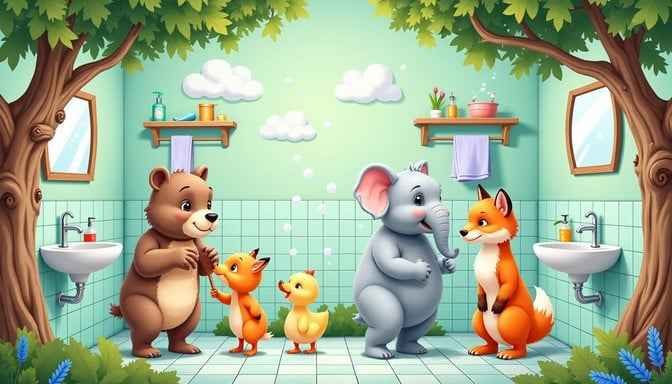 Woodland Bathroom Buddies