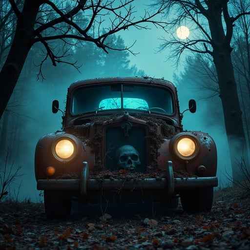 Moonlit Spectral Car Moonlit Spectral Car