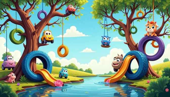 Magical Tire Playground