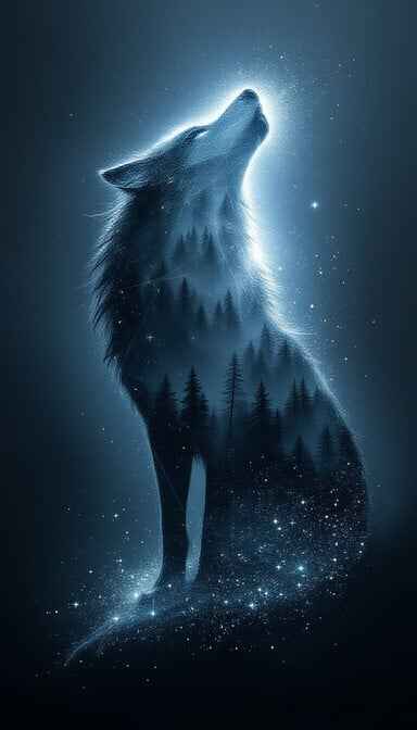 Cosmic Wolf Spirit