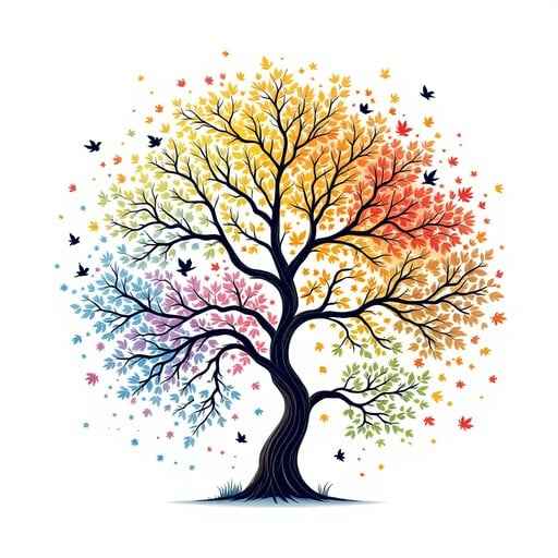 Seasonal Tree Rainbow Seasonal Tree Rainbow