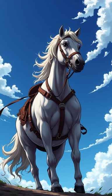 Noble White Charger Noble White Charger