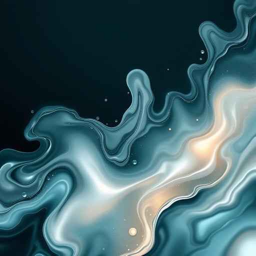 Teal Marble Flow