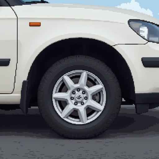 Silver Alloy Wheel