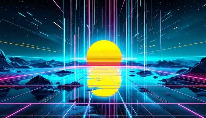 Neon Grid Horizon
