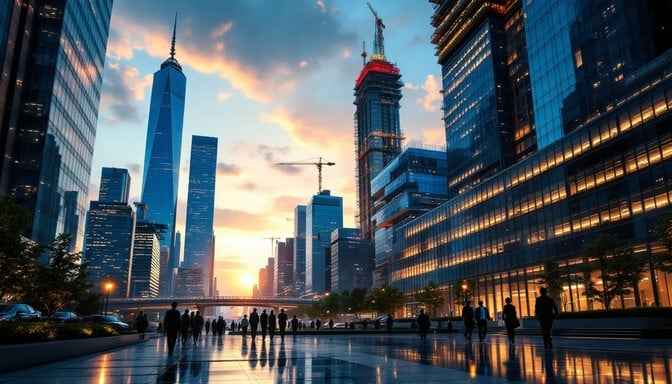 Manhattan Sunset Glory Manhattan Sunset Glory