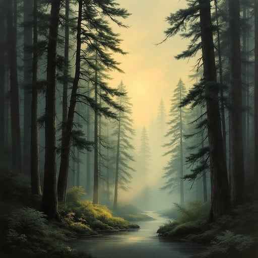Misty Pine Cathedral