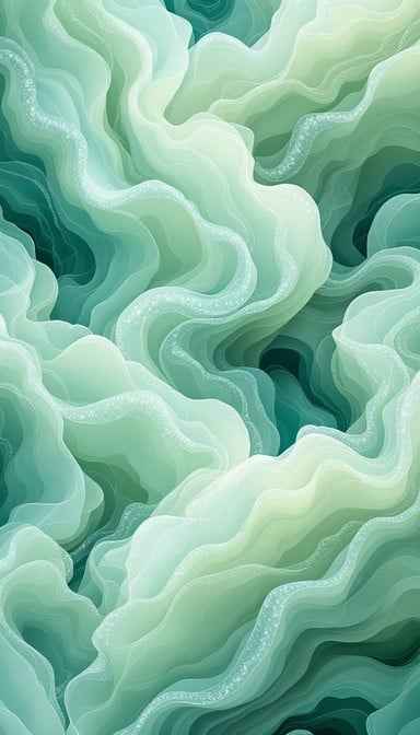 Flowing Jade Waves
