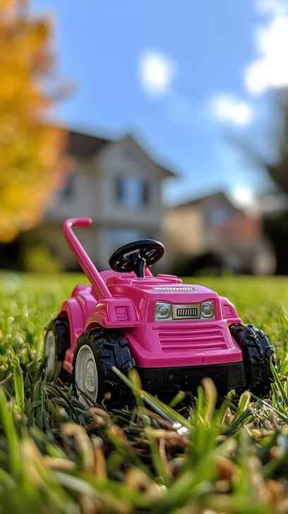 Pink toy car