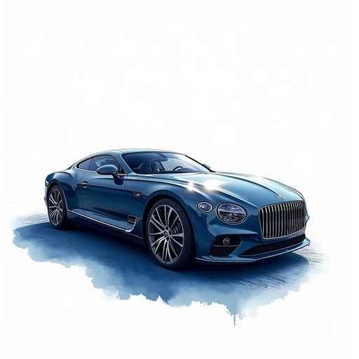 Elegant Blue Bentley Elegant Blue Bentley