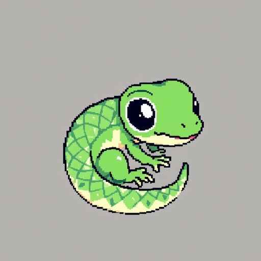 Cute Pixel Lizard Cute Pixel Lizard