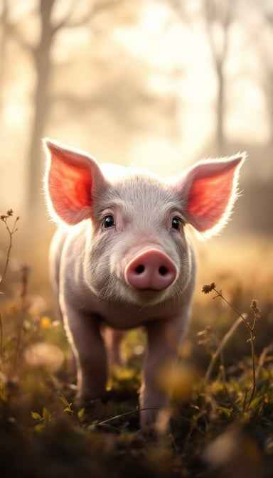Curious Piglet Portrait Curious Piglet Portrait