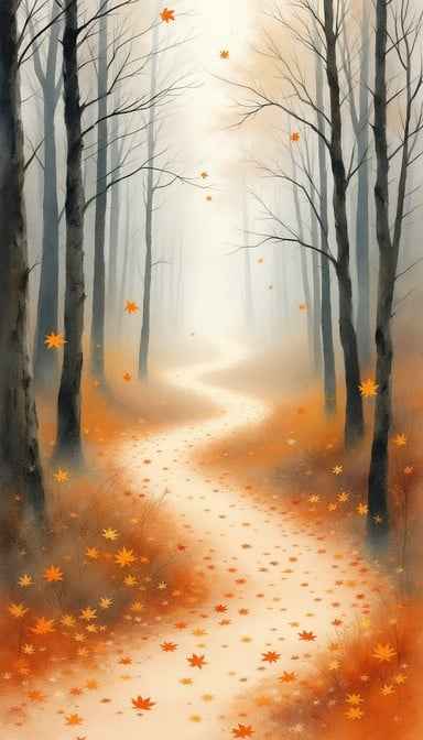 Misty Autumn Path