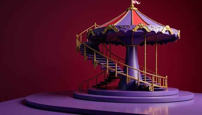 Surreal Crimson Carousel Surreal Crimson Carousel