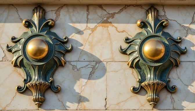 Ornate Brass Medallions