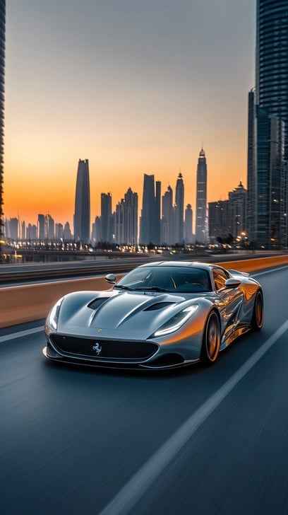 Luxurious Speeding Car