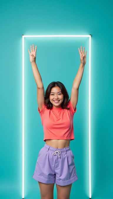 Vibrant Joyful Pose Vibrant Joyful Pose