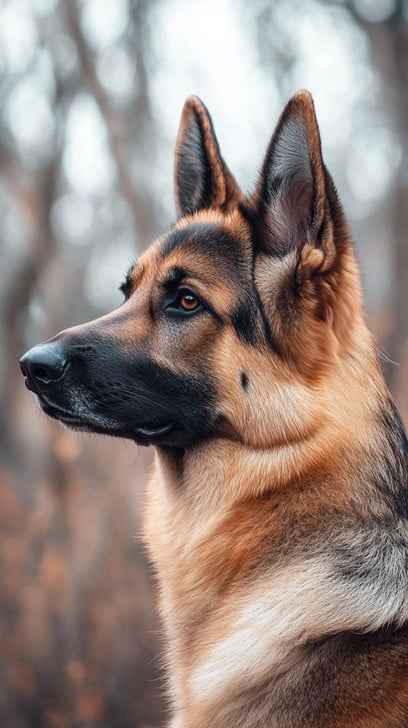 Alert German Shepherd Alert German Shepherd