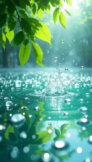 Refreshing Rain Splash