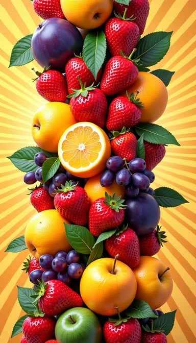 Vibrant Fruit Tower