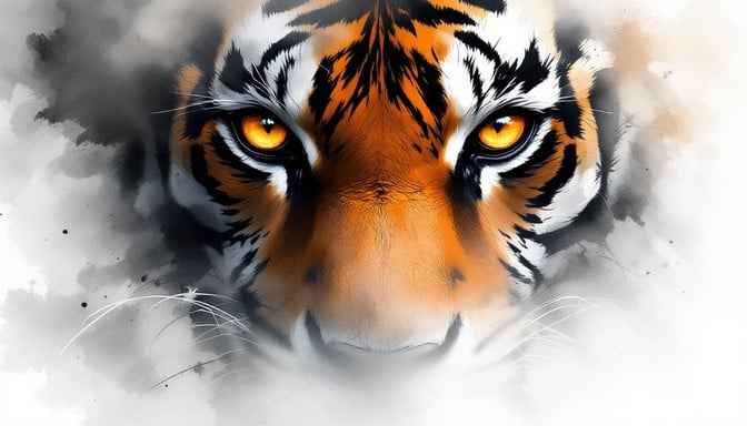 Fierce Tiger Gaze Fierce Tiger Gaze