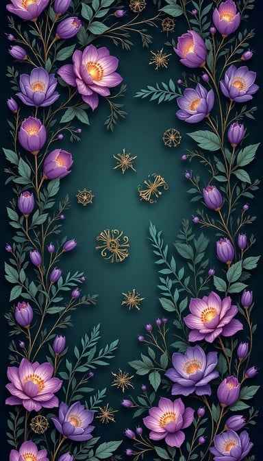 Mystical Botanical Pattern Mystical Botanical Pattern
