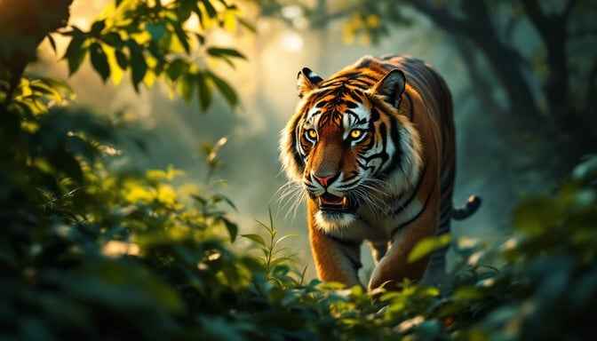 Jungle Tiger Prowls