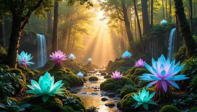 Mystical Lotus Stream