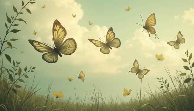 Dreamy Vintage Butterflies