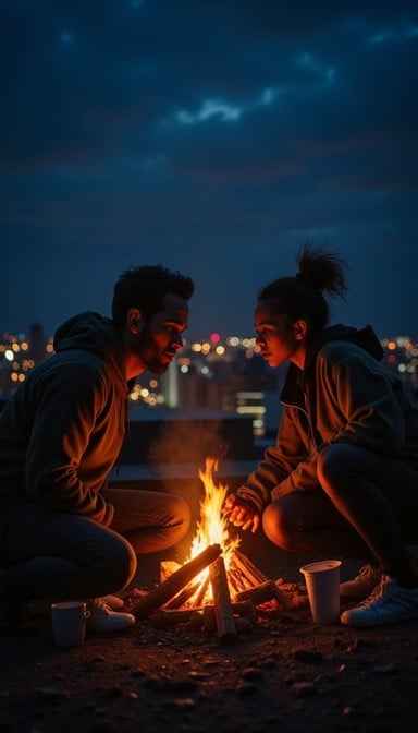 Rooftop fireside connection Rooftop fireside connection