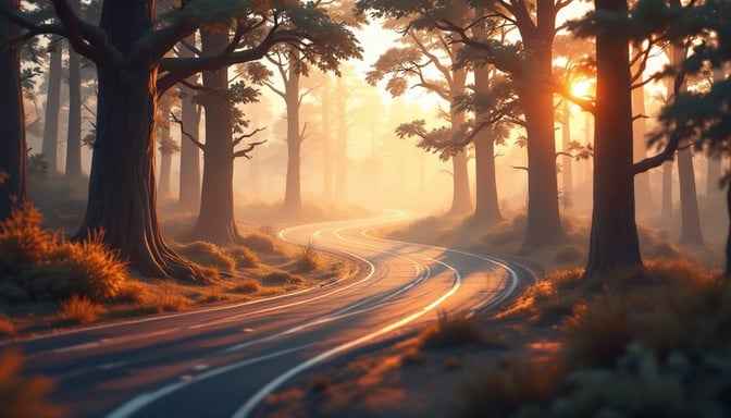 Misty Forest Road